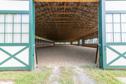 horse barn entrance