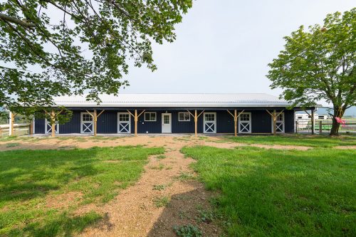 horse stable exterior