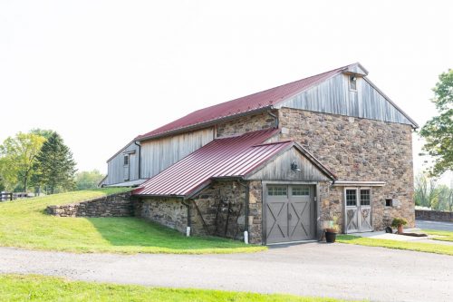 remodeled stone bank barn