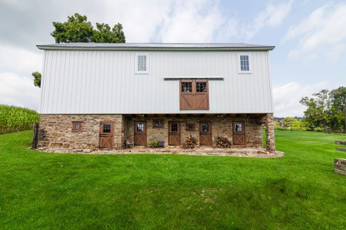 restored bank barn exterior