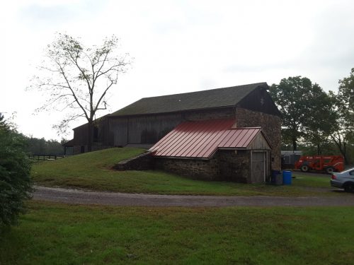 rustic stone bank barn