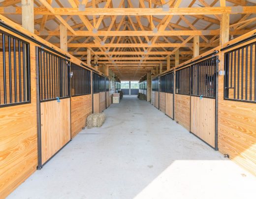 horse barn interior