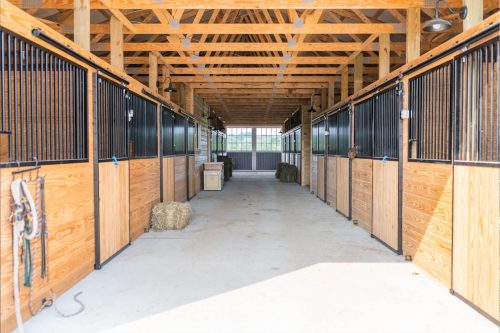 interior horse stable